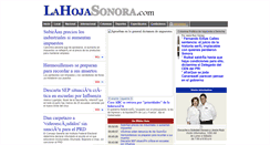 Desktop Screenshot of lahojasonora.com